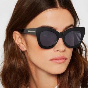 KAREN WALKER Northern Lights Sunglasses in Black